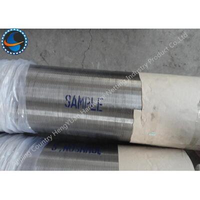 Stainless Steel STC Threaded Wire Wrap Screen Pipe For Water Well And Oil Well
