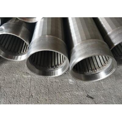 Johnson Type Water Well Screen , Rod Based Continuous Slot Screen Pipe