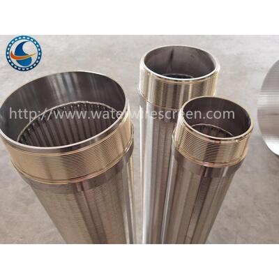 SS 4-1/2", 6-5/8", 8-5/8" Rod Based Continuous Slot Wedge Water Wire Screen