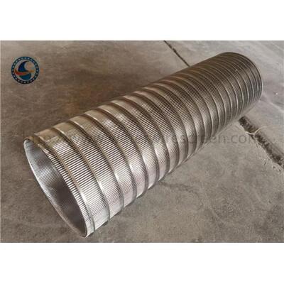 Cylindrical Ss304 316l Welded Wedge Wire Screen