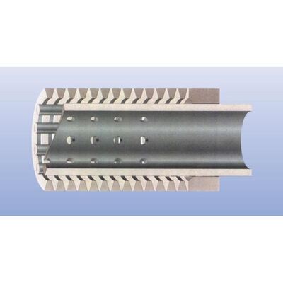 Pipe Based Wrapped Sand 132mm Dia V Wire Screen Tube Stainless Steel Grade 316l
