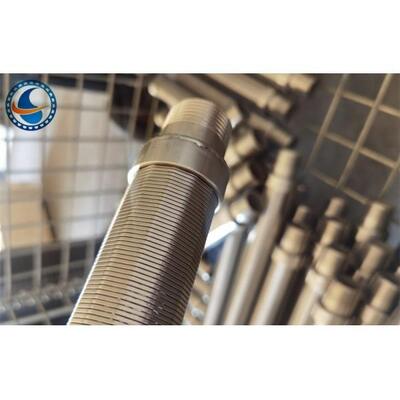316l 38mm Diameter Wound Stainless Steel Wedge Wire Screen With Dn25 Male Threaded