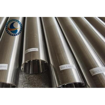 Customizable Stainless Steel 304 Wedge Wire Screen Cylinder With End Connection