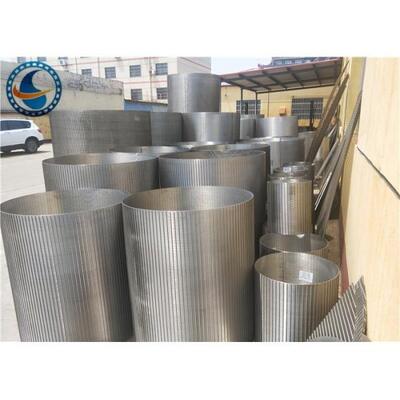 Non Magnetic SS Downhole Slotted Tube , Johnson Wedge Wire Screens