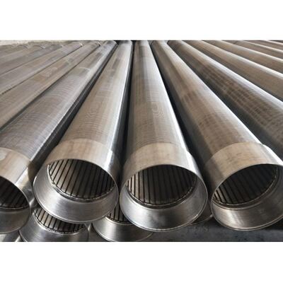 Continuous Slot Wedge Wire Screen Cylinders With Male / Female Thread Couplings