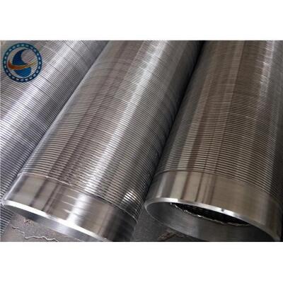 Point Welding Continuous Slot Screen , Non Clogging Water Well Screen Pipe