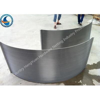 0.25mm Slot Opening Stainless Steel Waste Water Parabolic Screen