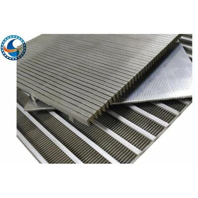 Flat Profile Acid Washing Wedge Wire Screen Panels Stainless Steel 304
