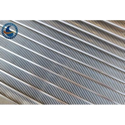 Stainless Steel Slotted Vee Wedge Wire Screen Panels Electric Resistance Welding