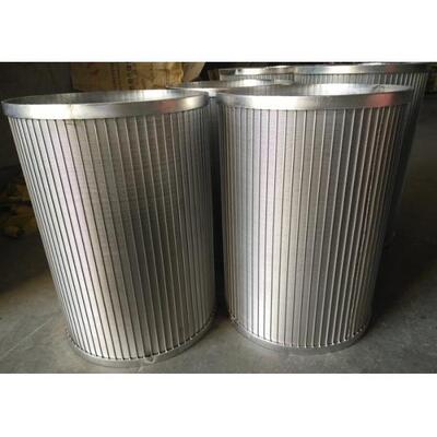 Economic Stainless Steel Trommel Drum Screen , Robust Wedge Wire Basket