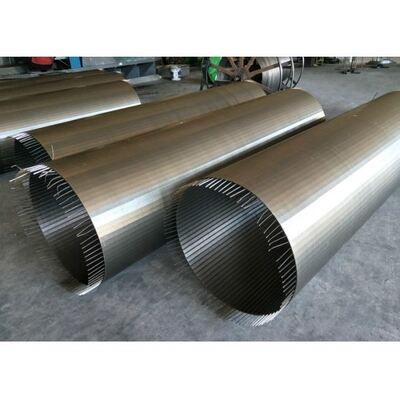 Durable Stainless Steel Wire Mesh Drum 600 Mm Length 1.0 Mm Slot Size