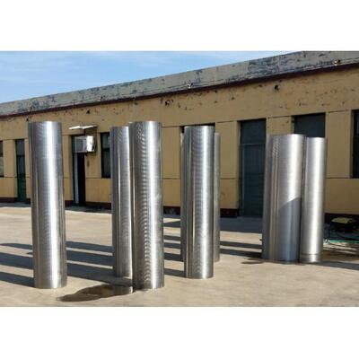 100 μm Rewind Industrial Wedge Wire Screen , From Inside To Outside Filter Type
