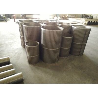 Anti Corrosion Rotary Screen Drum , Durable Johnson Wire Cylinder Basket