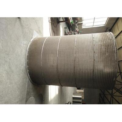 Slot Size 1.0 Mm Rotary Screen Drum Back Flush Filter Stainless Steel 316L Materials