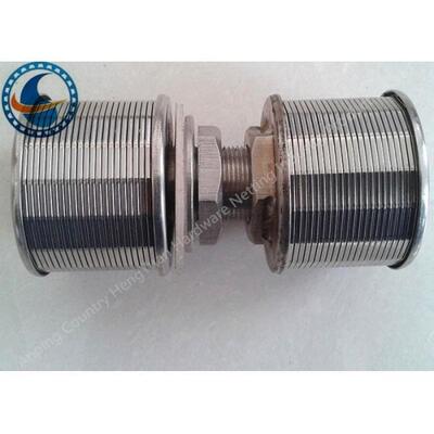 Double Head Water Filter Nozzle High Efficiency Threaded / Flange Type