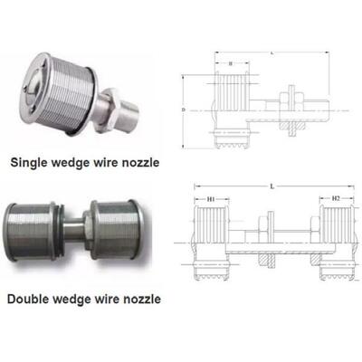 Economical Johnson Water Filter Nozzle , Double Velocity Water Screen Nozzle