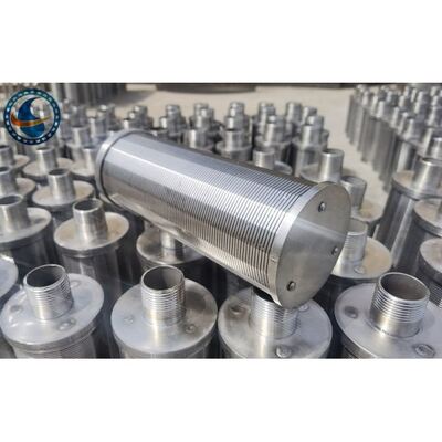 0.5mm Slot Stainless Steel 316l Wedge Wire Screen Nozzle With 1" Male Threaded