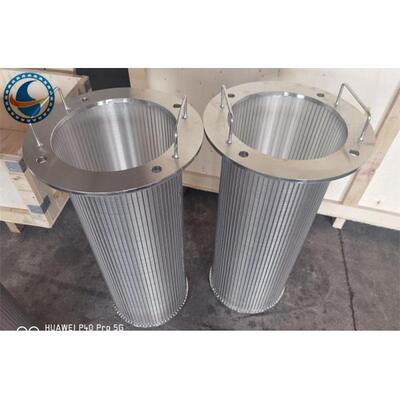ID 50mm Stainless Steel 316l Johnson Vee Wire Screen Screw Extruder Filter Cylinder