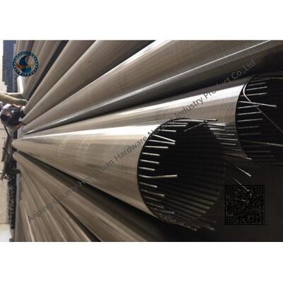 Solid - Liquid Separation Johnson Wire Screen With V Shaped Wire Wound Structure