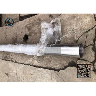 Solid - Liquid Separation Johnson Wire Screen With V Shaped Wire Wound Structure