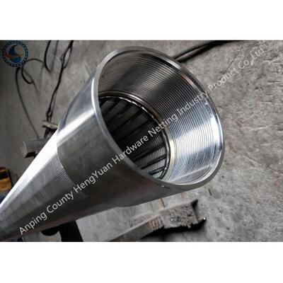 Continuous Slot Opening Johnson Wire Screen With Threaded Coupling Ends