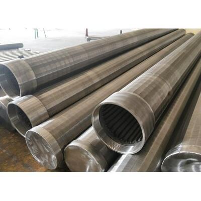 Johnson Type Water Well Screen , Rod Based Continuous Slot Screen Pipe