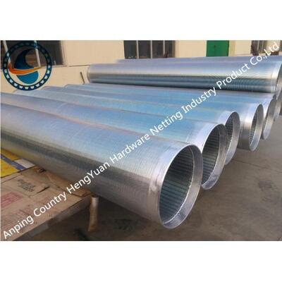 Self Supported Water Wire Screen , Large Diameter Johnson Screen Filter