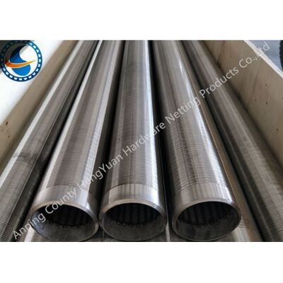 Welded Stainless Steel Johnson Wire Screen , Durable Water Well Screen Pipe