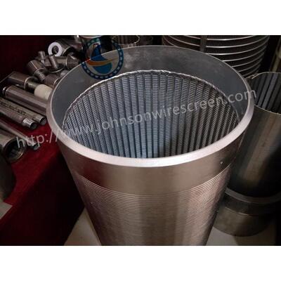 Cylindrical Johnson Wire Screen For Agricultural Water Supply Systems