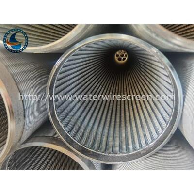 1.0mm Slot Wrapped Johnson Wedge Wire Screen Sieve Pump Sand Filter