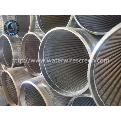 1.0mm Slot Wrapped Johnson Wedge Wire Screen Sieve Pump Sand Filter