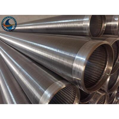 Aisi 304 Wire Wrapped Screen With High Strength Bevel Welded Rings