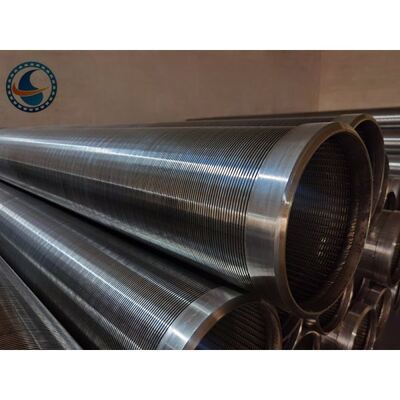 Aisi 304 Wire Wrapped Screen With High Strength Bevel Welded Rings