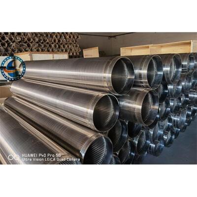 14" OD 356mm Stainless Steel Johnson Wire Screen With Threaded Ends