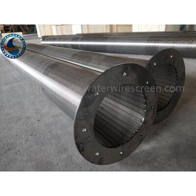 304 Stainless Steel Water Wire Screen , Johnson Screen With Flange End