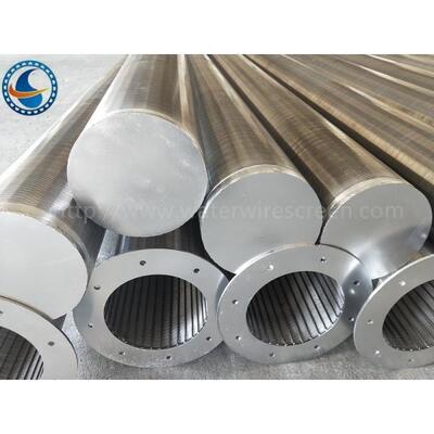 304 Stainless Steel Water Wire Screen , Johnson Screen With Flange End