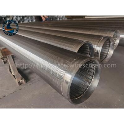 Stainless Steel Od168mm Wedge Wire Screen Pipe With 1.0mm Slot