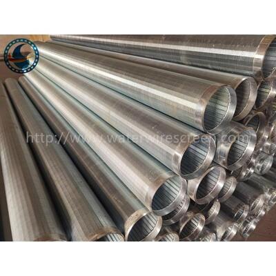 Q195 Low Carbon Galvanised 168mm Water Wire Screen With Bevel Welded Rings