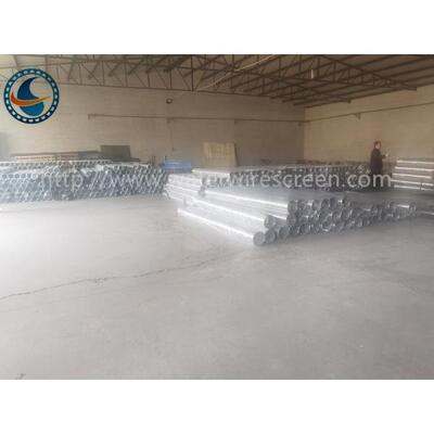 Q195 Low Carbon Galvanised 168mm Water Wire Screen With Bevel Welded Rings