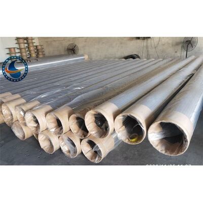 12inch Continuous Slot Johnson Vee Wire Screen SS304 0.5mm Slot Opening