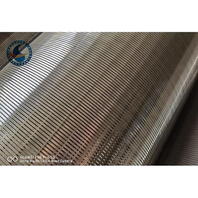 Stainless Steel 304 Vee Wire Filter Screen 406mm For Water Wells Rustproof