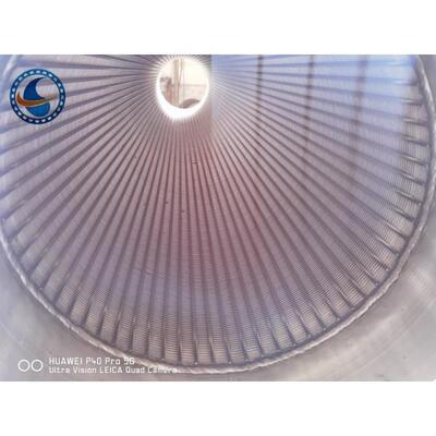 Stainless Steel 304 Vee Wire Filter Screen 406mm For Water Wells Rustproof