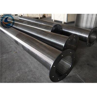 Stainless Steel Heat Resistant Wire Wrapped Screen With Low Carbon Flange End