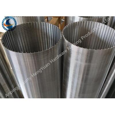 V Shaped Wire Wrapped Screen , High Filtering Accuracy SS Well Screen