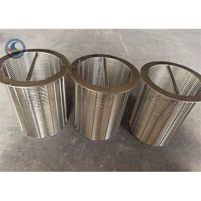 V Shap Wire Wedge Wire Wound Rotary Drum Screen SUS 304 316l