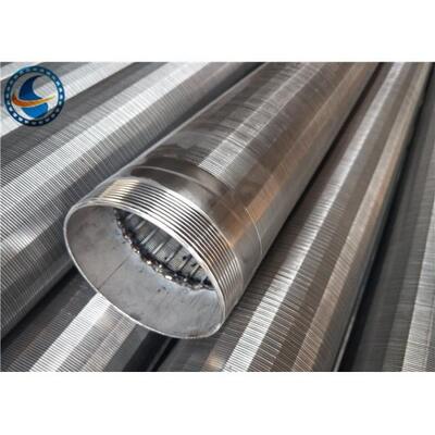 Long Using Life Wedge Wire Sieve Filters / Wedge Wire Screen Pipe Sieve Bend Screen Non Plugging Easy Clean