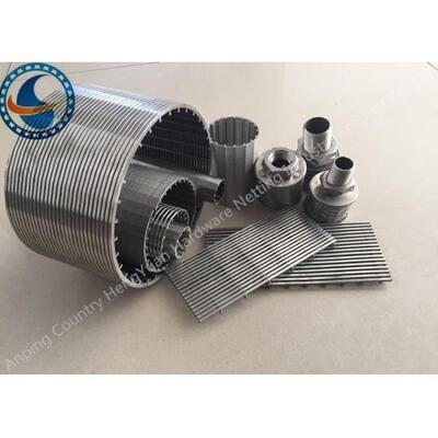 Multi Material Wedge Wire Filter / Stainless Steel Wedge Wire Easy Cleaning