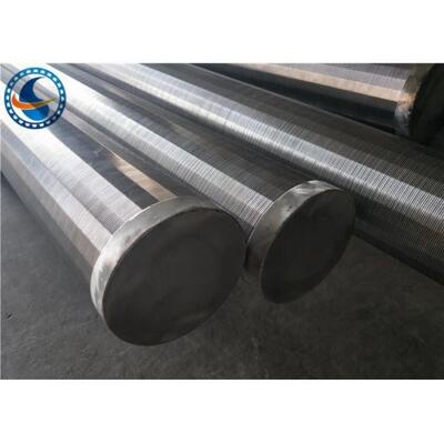 Professional Welded Wedge Wire Screen Pipe With Center Circular Hole