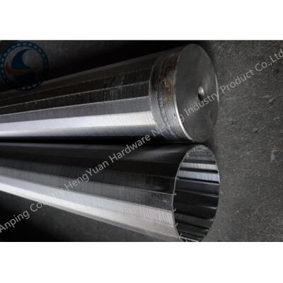 Professional Welded Wedge Wire Screen Pipe With Center Circular Hole