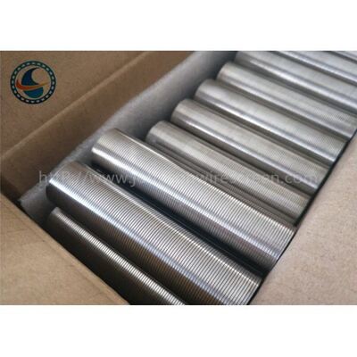 Anti Corrosion Wedge Wire Screen Pipe , Stainless Steel Wedge Wire Mesh Tube